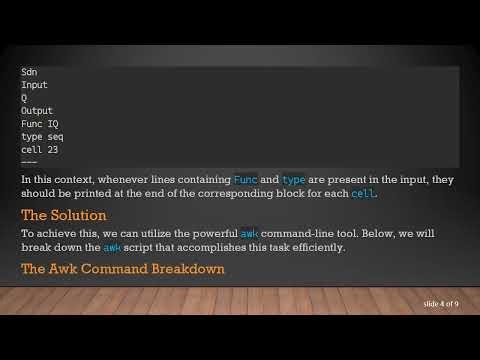 Effective Pattern Search in Data Processing with awk
