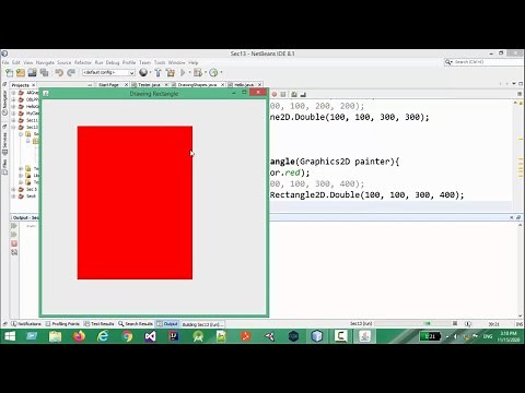 2- Java: Drawing Rectangle and Round Rectangle using Graphics2D