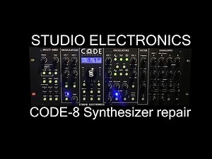 Studio Electronics CODE 8 synthesizer a simple repair