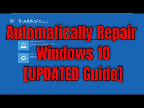 How To Repair Windows 10 using Automatic Repair ✔️