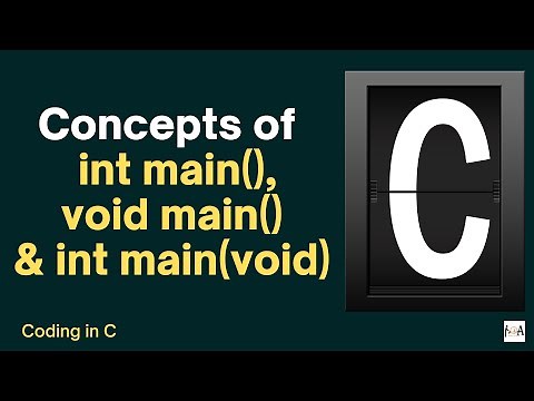 int main, void main & int main (void) | Basic Concepts of C Programming | Code in C