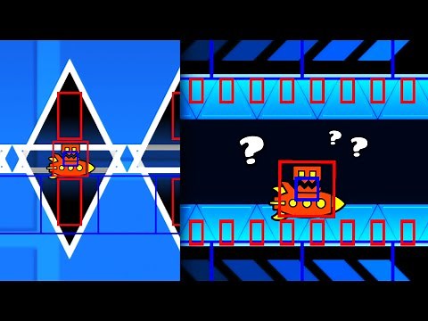 Trying Geometry Dash HITBOX VISION (New Hack)