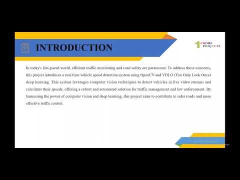 AI-Powered Vehicle Speed Detection System Utilizing YOLO and OpenCV Deep Learning through Python