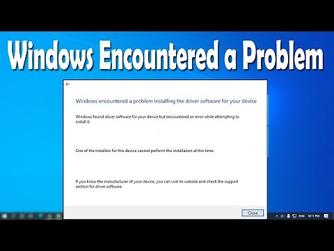 How To Fix Windows Encountered a Problem installing The Network Driver Software