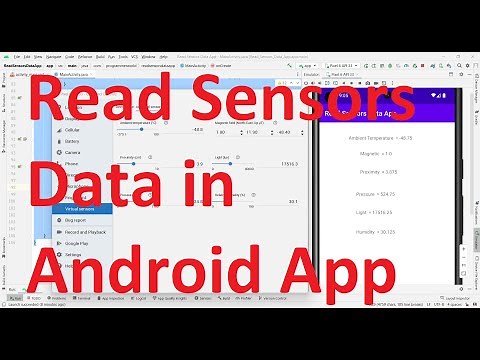 How to read different sensors data in Android app? Demo using virtual sensors in Android 13 emulator