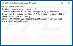 JavaEncrypt Ransomware