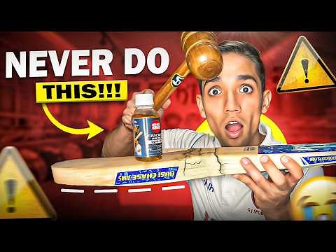 How to Prepare a New Cricket Bat🏏| Full Knocking & Oiling Guide🔥| Cricket Cardio Tips
