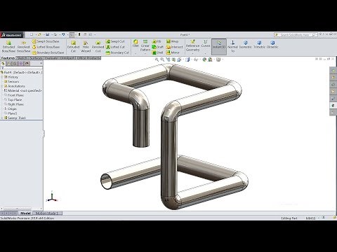 Solidworks tutorial 3D Pipe