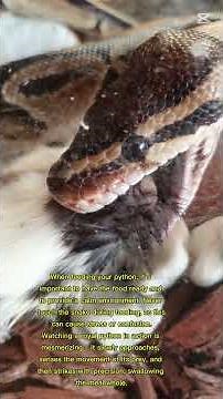 🐍“Royal Ball Python Feeding Guide🐍😱”snake #reptiles #animals