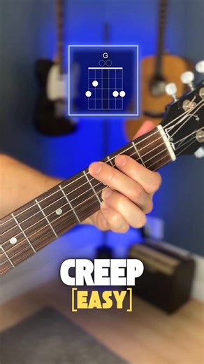 Guitar Coaching Online on Instagram: "the easiest way to play creep"