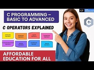 Complete C Tutorials - Operators in C - ChiPi Technologies - Affordable Education For All