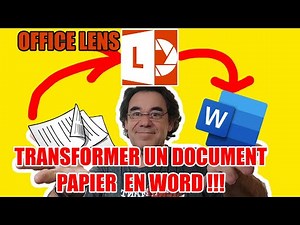 Comment transformer un document papier en document Word ?