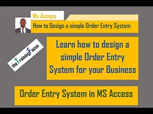 Order Entry Management System using MS Access