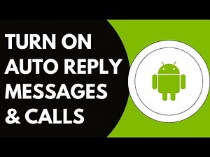 How To Turn On The Auto Reply The Text Messages And Call On The Android