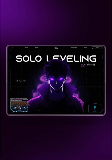 Marcelo Design X (@marcelodesignx) - Solo Leveling Prototype: A Unique Web Design Experience