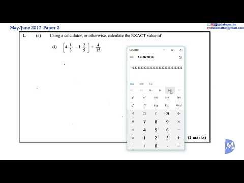Q1a | Computation | May/June 2017 CXC CSEC Mathematics Paper 2