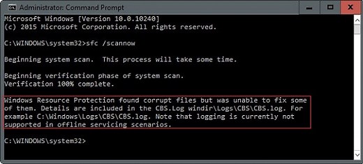 [Fixed] Windows Resource Protection Found Corrupt Files but Was Unable to Fix Some of Them