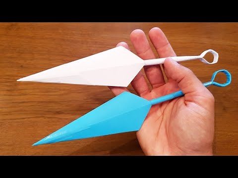 How To Make a Paper Kunai - Ninja Origami