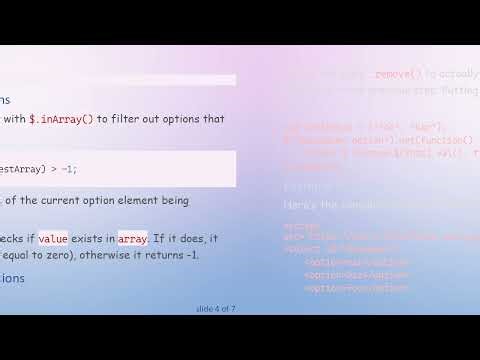 Filtering Select Options with jQuery and Arrays