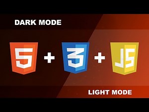 How to Toggle Dark Mode Using HTML, CSS, and Javascript