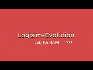 Logisim Evolution Lab10: RAM