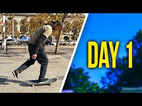 How to skateboard for beginners | Daily Skateboard lesson Day 1