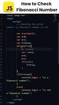 Check Fibonacci Number in JavaScript | Easy Program & Logic Explained