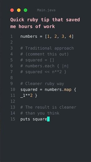 A better way to write ruby ⚡️ #programming #rubytutorial #ruby