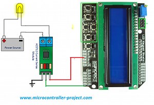 Acs712 Current Sensor with arduino measuring current and displaying output on 16x2 lcd
