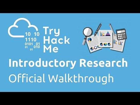 TryHackMe Introductory Research Official Walkthrough