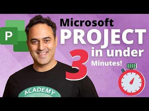 Learn Microsoft Project in Under 3 Minutes - Tutorial 2023