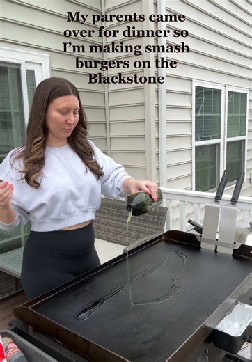 Delicious Smash Burgers on Blackstone Grill