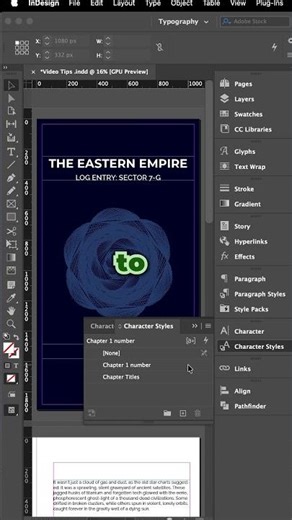 How To Use Character Styles in InDesign | For Beginners #tutorial