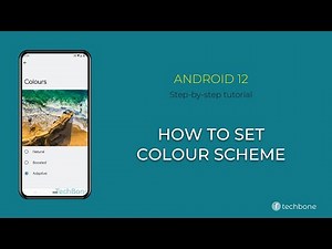 How to Set Colour scheme [Android 12]