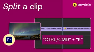 How to split a clip in Premiere Pro