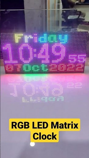 RGB LED Matrix Clock with Arduino