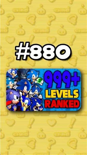 Number 880 - Ranking ALL 999+ Sonic Levels from Worst to Best