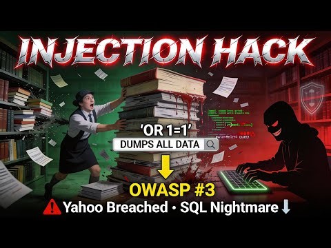 Injection Attacks Explained: OWASP Top 10 #3 Web Vulnerability (SQL, NoSQL, OS)