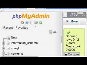 phpmyadmin Tutorial 15 - How to configure phpmyadmin select and return array