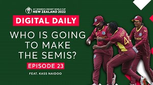 The #CWC22 standings race heats up as Sonia Gray and Kass Naidoo unpack the #SAvWI clash in Digital Daily after it is abandoned due to persistent rain 👀 | ICC - International Cricket Council