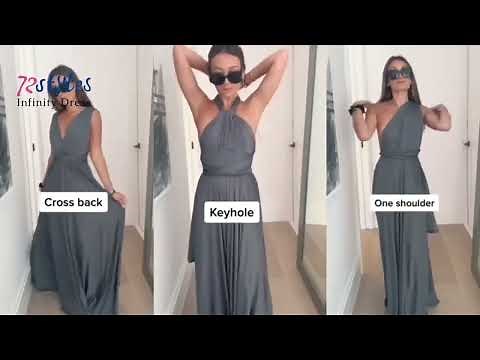 How to Wear a Convertible Infinity Dress - 72Styles