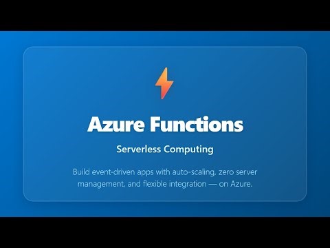 Azure Functions Tutorial: Serverless Computing Explained for Beginners