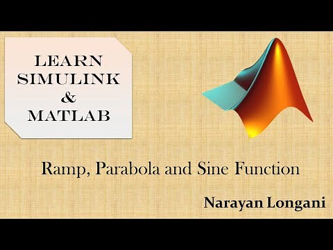 Plot Ramp, Parabola and Sine Function in SIMULINK
