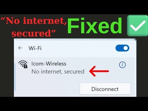 How to Fix No Internet, Secured Error FAST on Windows (2025)