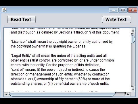 Java prog#135. How to Create a text file and write into The Text file