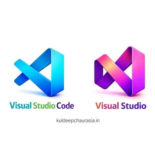 kuldeep chaurasia on Instagram: "Visual studio code vs Visual Studio"