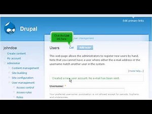 Drupal: How to Manage Users