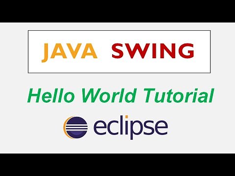 Java Swing Hello World for Beginners using Eclipse IDE with WindowBuilder