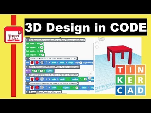How to use Tinkercad Codeblocks to create a 3D Design