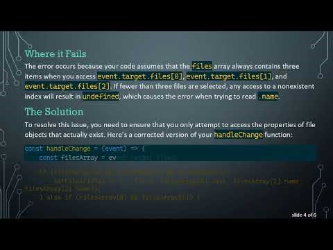 Understanding TypeError: Cannot read property "name" of undefined in JavaScript File Handling